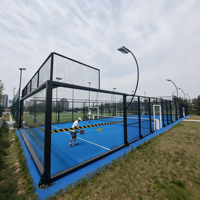 Servicio Profesional de Instalación Completa de Pistas de Pádel, Canchas de Pádel, Sistema de Pista de Pádel Panorámica