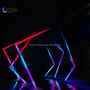 LEDA Décoration romantique Panneau mural fleuri Toile de fond artificielle Décoration de mariage avec la meilleure qualité - Product Image 6