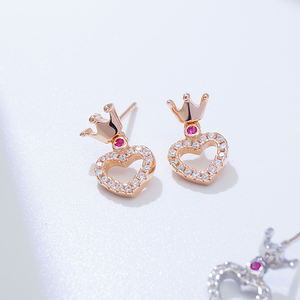 <span class=keywords><strong>Boucles</strong></span> <span class=keywords><strong>d</strong></span>'<span class=keywords><strong>oreilles</strong></span> <span class=keywords><strong>pendantes</strong></span> en argent 925 plaqué or, petites et <span class=keywords><strong>d</strong></span>élicates, en forme de cœur, prix de gros en vrac pour les petites filles - Product Image 1