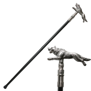 <span class=keywords><strong>Bastón</strong></span> de senderismo antideslizante con diseño de lobo, estilo anime, para exhibiciones y cosplay, 90 cm, ¡superventas! - Product Image 1