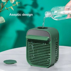 Mini ventilador portátil USB recargable con refrigeración por agua, aire acondicionado, ventilador de escritorio para exteriores - Product Image 4