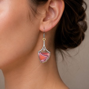 Orecchini pendenti con motivo bohémien vintage, accessori da donna per feste e matrimoni - Product Image 2