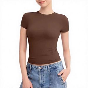 Camisetas blancas lisas para mujer, 100% algodón, impresas con el logotipo de un diseñador gráfico, al por mayor (más vendidas) - Product Image 2