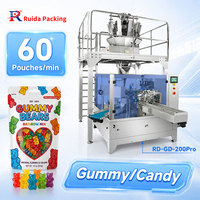 Machine d'emballage entièrement automatique Ruida pour sachets Doypack de bonbons gélifiés, avec peseuse multi-têtes