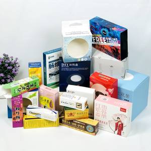 Design d'impression coloré, <span class=keywords><strong>dessin</strong></span>, emballage personnalisé, logo pour outils de maquillage, tubes de bâton à lèvres, pot de crème, boîtes en papier - Product Image 1