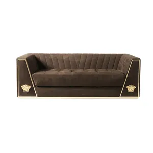 De lujo de diseño de italia sofá sala sofás muebles modernos de marca famosa sofá OEM