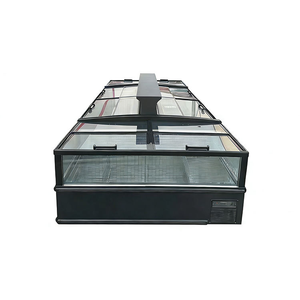 Congelatore a isola con <span class=keywords><strong>porta</strong></span> scorrevole in vetro trasparente a finestra ampia, ad alta efficienza energetica e raffreddamento ad aria, per esposizione gelati e carne, ideale per macellerie - Product Image 3