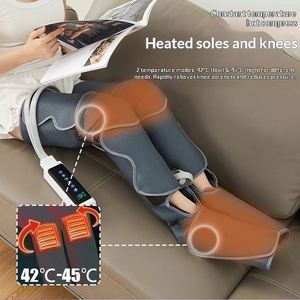 Air Pressure <b>Kneading</b>, Timing Control, Electric Heating Foot Therapy <b>Machine</b> for Muscle Relaxation & Pain Relief - Product Image 5