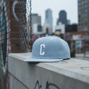 Casquettes de baseball promotionnelles ajustées à 6 panneaux en denim, personnalisables avec logo brodé 3D, respirantes et imperméables – Vente en gros - Product Image 1