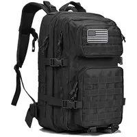 กระเป๋าเป้สะพายหลังยุทธวิธีทางทหาร,กระเป๋าทหารสีดำสำหรับเดินป่ากันน้ำกลางแจ้ง