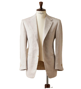 HARCHOY Giacca da Completo Monopetto in Lana/Seta per <span class=keywords><strong>Uomo</strong></span>, <span class=keywords><strong>Beige</strong></span> Kaki, Vestibilità Slim, <span class=keywords><strong>Blazer</strong></span> Estivo Business Casual OEM - Product Image 1