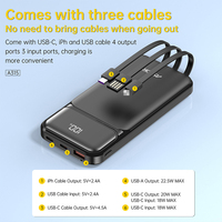 Banques d'Alimentation Professionnelles Ultra-Mince 10000 mAh, Recharge Rapide Haute Qualité pour Voyage Extérieur, ASPOR A315 avec Certification CE MSDS