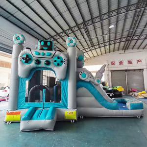 Combo inflable comercial para exteriores, tobogán, castillo inflable para niños, para fiestas, castillo inflable grande para saltar. - Product Image 1