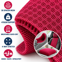 Tissu en maille 3D respirant et extensible 100 % polyester 470 g/m² pour doublures de chaussures et sièges de voiture