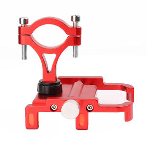 ที่วางโทรศัพท์สำหรับรถจักรยานยนต์แบบอลูมิเนียมอัลลอยด์ 22.2 มม. แบบดูดซับแรงกระแทกขนาดกะทัดรัดสีแดง ที่ยึดแฮนด์สำหรับนำทาง - Product Image 1