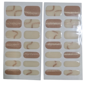 Fabriqué en Corée, qualité d'exportation, origine Corée # Autocollant pour ongles semi-durcis Pinky Ribbon Dance, autocollant magnétique pour ongles en gel effet volume - Product Image 4