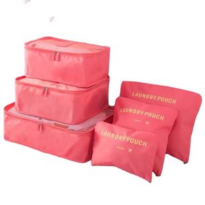 Yy231 6 Pcs Luggage <b>Compression</b> Pouches Storage <b>Bags</b> Packing Organizers Clothing Travel Organizer - Product Image 1
