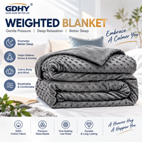Couverture lestée en peluche Minky avec remplissage de billes de verre, portable et chauffante, pour voyage, hôtel, hôpital, logo personnalisé