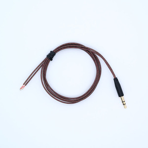 Cable para auriculares de doble capa, color gris semitransparente, 70 cm, cable de audio corto Mp3 para periféricos de audio - Product Image 4