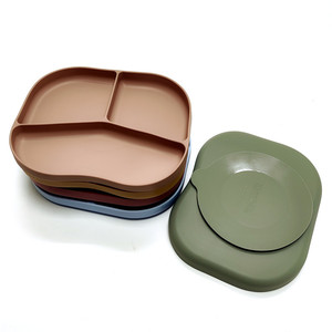 Vaisselle anti-chute et anti-déversement pour enfants, assiette en silicone pour bébé, assiette à ventouse, bol pour bébé - Product Image 3