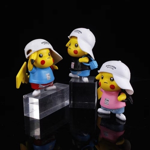 Nouvelle arrivée Pokemoned Figure à la mode Suprême-me Pika-chu Action Figure Ornements Jouet - Product Image 4