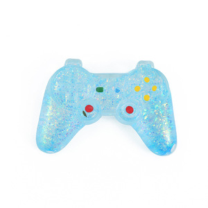 En stock, vente en gros, nouveau jouet de décompression en silicone souple transparent en forme de manette de jeu, à rebond lent, amusant à presser et à libérer - Product Image 3