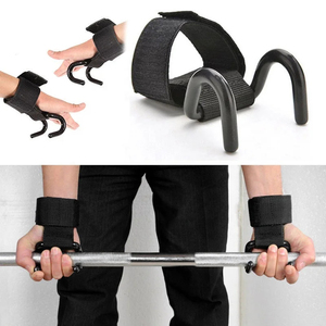 Ganchos de Neopreno de Alta Calidad para Levantamiento de Pesas y Muñequeras con Protector de Palma, Logotipo Personalizado, Equipo de Gimnasio Profesional Ligero - Product Image 5