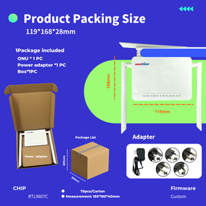 FTTH Wireless Modem English Firmware XPON GPON ONU 2GE+WIFI+VOIP <strong>TCP</strong>/IP/GPRS - Product Image 4