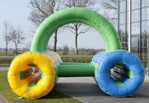 Alliance Interactive Plato PVC 6*4.5*3.3 m Worm Sports Challenge Game Gonflable Crawl Tunnel - Product Image 3