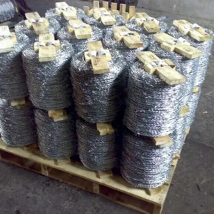 Alambre de Púas para Cercas en Venta, Alambre de Acero Inoxidable en Espiral con Borde Afilado, Barras de Hierro Marrones, Alambre de Púas para Cercas de Jardín - Product Image 1