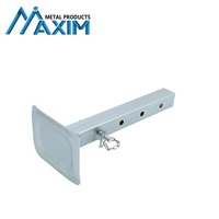 Nouveau support de levage réglable compatible avec les vérins carrés de 2,0 pouces, tube carré en acier au carbone, 5000 lb, pieds de support pour remorque, argent