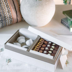 Caja de Regalo Portátil para Pastelería, Postres, Té, Chocolate, Dulces, Frutos Secos, Café, con Asa - Product Image 6