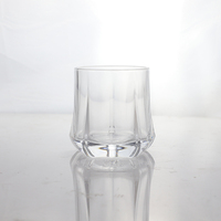 Verre à whisky en cristal plaqué or fuchsia de luxe de 230 ml, design élégant à fond carré, exquis, élégant et accrocheur pour le whisky