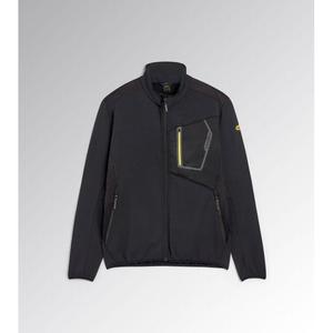 Veste Diadora Polar Fleece Fz Evolution noire, coupe régulière, protection contre le froid, vêtements de sécurité, taille M - Product Image 1