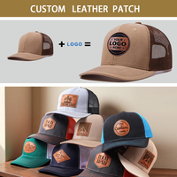 Fabricant de Casquettes de Baseball Richardson 112 en Maille Unie, Personnalisées avec Patch Brodé en Cuir Tressé et Logo, à 6 Panneaux
