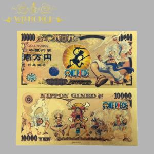 Billets de banque japonais Luffy Anime 2026, billets de banque Luffy Gear Fourth plaqués or 24 carats pour les cadeaux des fans - Product Image 5