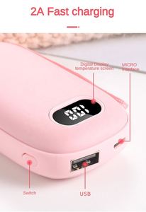 Calentador de Manos Portátil Recargable por USB, Mini Banco de Energía de Carga Rápida, Venta al Por Mayor OEM ODM 2026 - Product Image 4