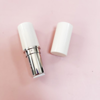 Faible Quantité Minimale De Commande Blanc Couleur Cylindre Blanc Perle Rouge À Lèvres Tube de Rouge À Lèvres Contenant Emballage