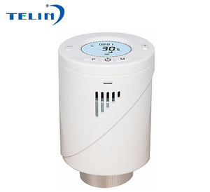 <span class=keywords><strong>Vanne</strong></span> <span class=keywords><strong>thermostatique</strong></span> intelligente sans fil WiFi moderne Telin AT46 avec Zigbee TRV - Product Image 1