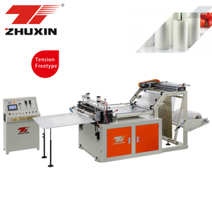 Full Automatic Mini Cutting and Sealing <b>Polythene</b> 50 Kg <b>Plastic</b> T-Shirt Shopping Garbage Bag Making Machine With Conveyor - Product Image 1
