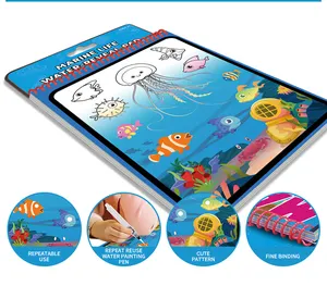 Cartoon water picture book magic creative DIY book Preschool Reusable Painting Workbook Drawing Tracing for kids