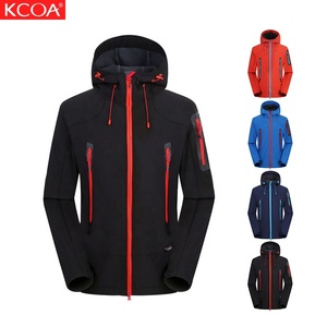 KCOA nuovo arrivo Logo personalizzato autunno blu antivento giacca Softshell da esterno per adulti - Product Image 3