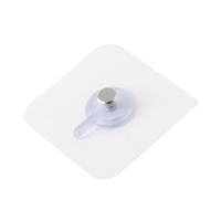 Crochets adhésifs transparents en acrylique pour salle de bain, réutilisables, durables, robustes, à fixation murale par vis autocollante