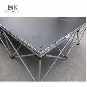 High Quality Portable <b>Stage</b> <b>Platform</b> Ply Wood Panel Aluminum <b>Stage</b> <b>Platform</b> With White Skirt Foldable Outdoor Concert Use - Product Image 2