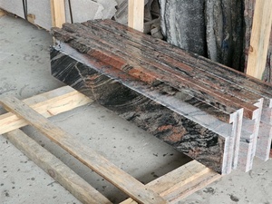 Dalles de <span class=keywords><strong>sol</strong></span> polies en pierre naturelle BOTON STONE <span class=keywords><strong>pour</strong></span> extérieur, comptoir de cuisine, carreaux de granit rouge d'Inde - Product Image 2