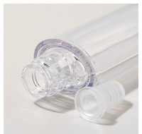 EN STOCK SANS MOQ Tube vide transparent en forme de capsule ovale de 4 ml pour brillant à lèvres avec applicateur en silicone