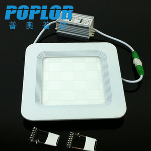 Poplor Led <b>Panel</b> <b>Light</b> 12W Square Ultra Thin Modern Design Easy Installation Plastic Body 5-Year Warranty - Product Image 1