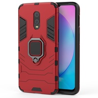 Coque de téléphone portable antichoc robuste avec support de voiture et anneau, motif animalier, en TPU+PC, pour OnePlus 7/7T/6T – En stock, offre spéciale