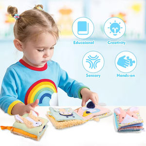 Jouets éducatifs jeux sûrs matériau souple <span class=keywords><strong>chiot</strong></span> motif impression bébé éducation précoce <span class=keywords><strong>livre</strong></span> en tissu - Product Image 4