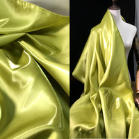Tissu satiné liquide métallique brillant, satiné, réfléchissant, épaissi, soutien rigide, pour jupe, robe de soirée, vêtements